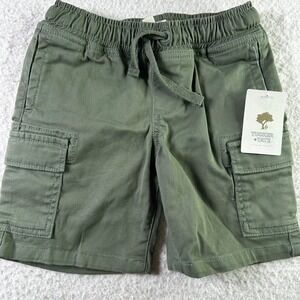 Tucker Tate Kids Cargo‎ Shorts Green Elastic Waist Drawstring Toddler Size 2 NWT
